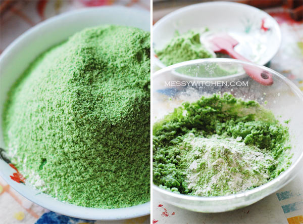 Green Pea Ingredients+Mixing